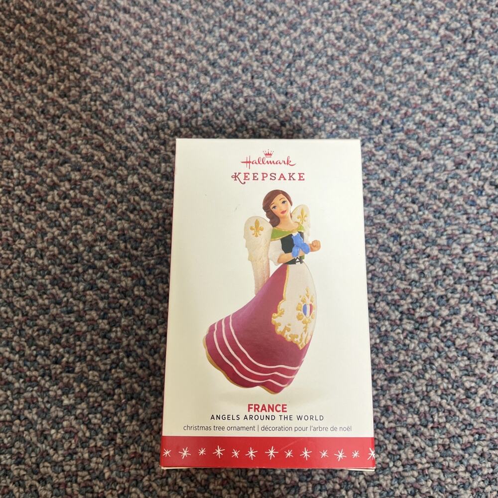 2016 Hallmark Keepsake Angel Christmas Ornament Around The World France French